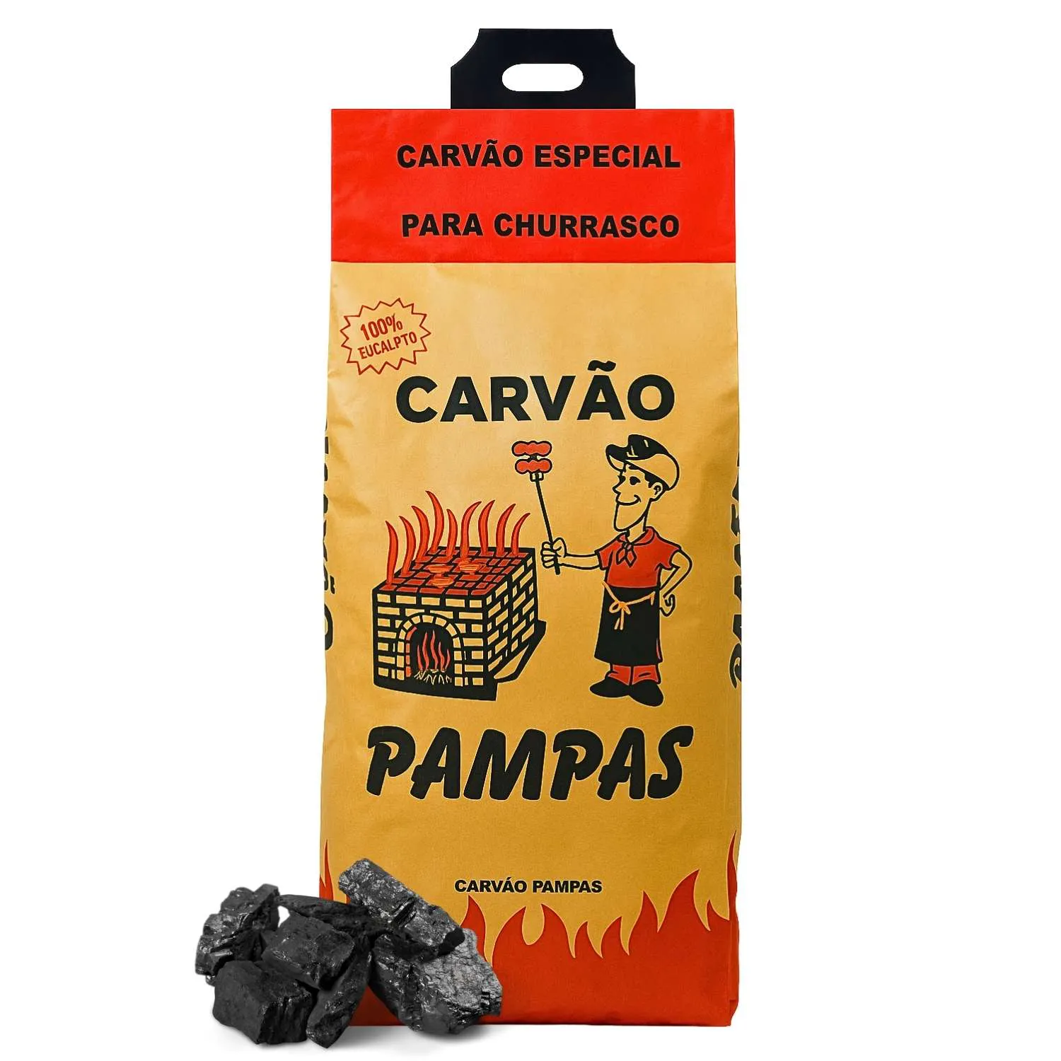 Carvão 2kg Pampas