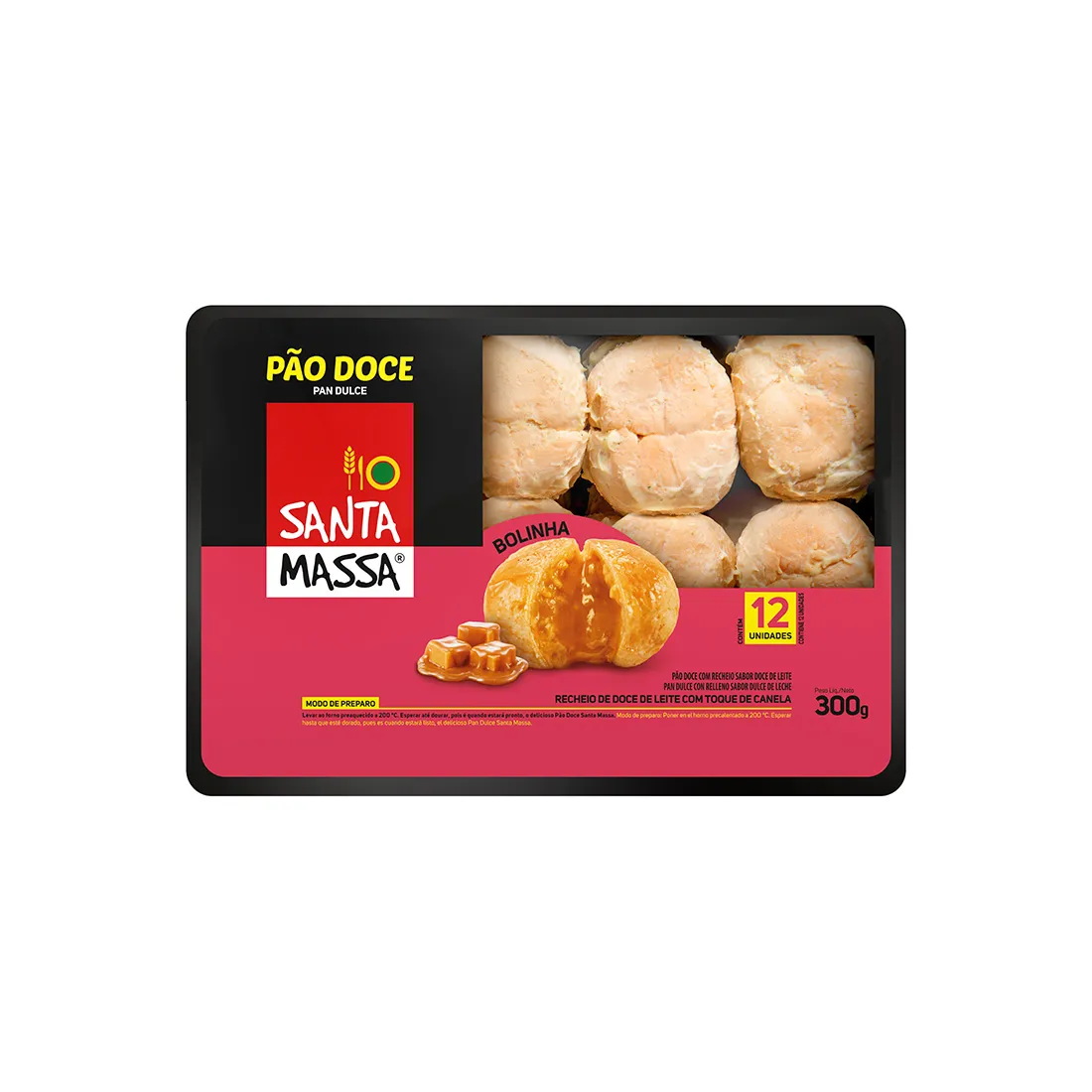 Pão de Doce de Leite Santa Massa